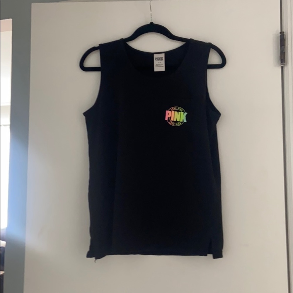 Black VS Pink muscle tank